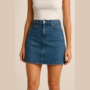 Charter Club Denim Skirt size 12 light blue wash